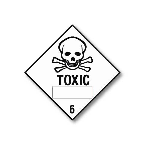 Toxic Hazard Warning Labels Diamonds